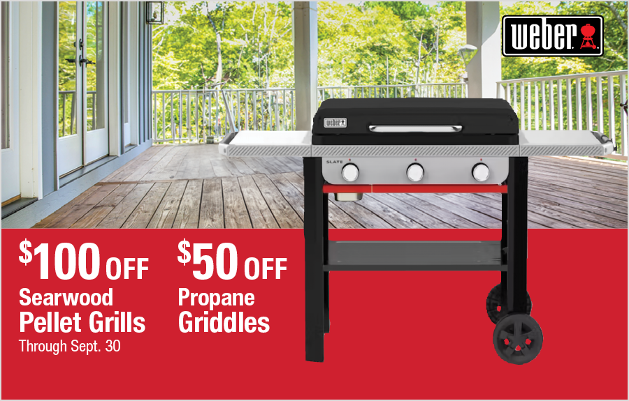$100 Off Searwood Pellet Grills / $50 Off Propane Griddles